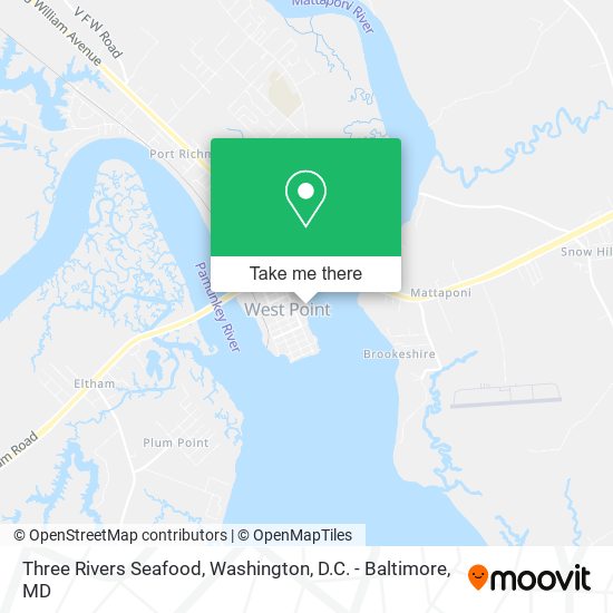 Three Rivers Seafood map