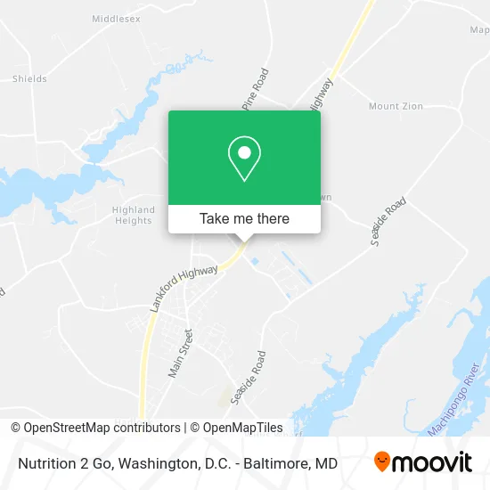 Nutrition 2 Go map