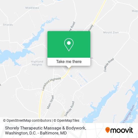 Shorely Therapeutic Massage & Bodywork map