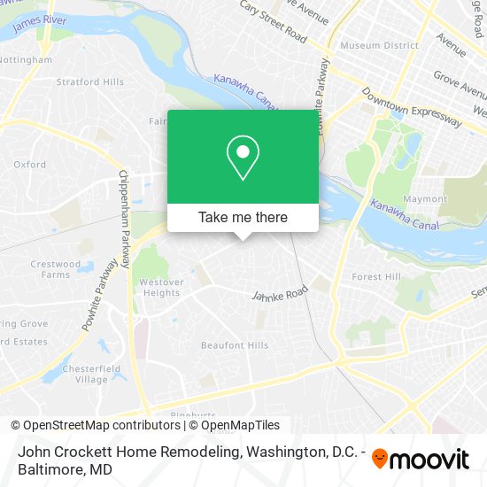 John Crockett Home Remodeling map