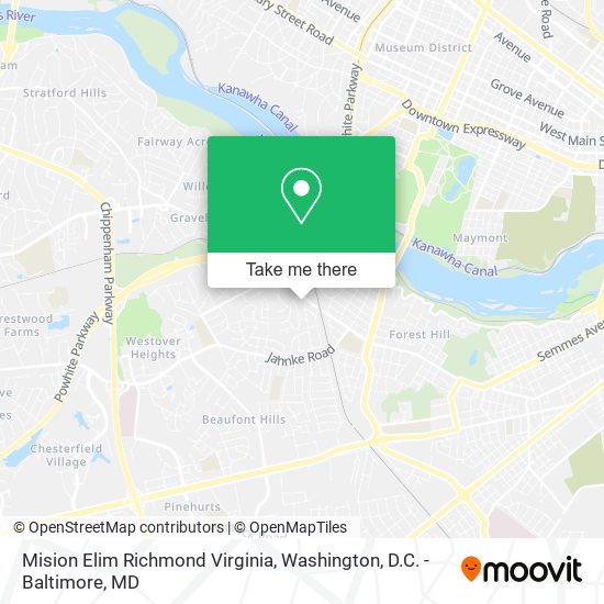 Mision Elim Richmond Virginia map