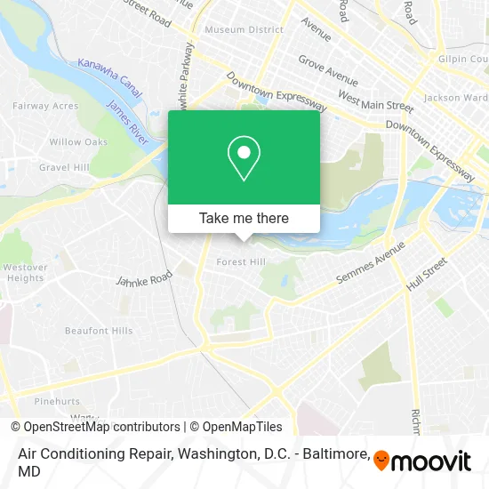 Air Conditioning Repair map