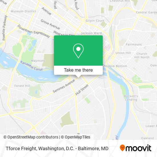 Mapa de Tforce Freight
