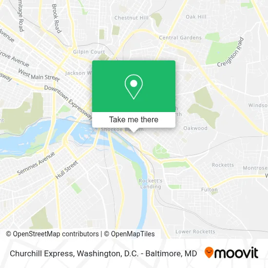 Churchill Express map