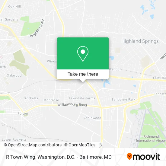 R Town Wing map