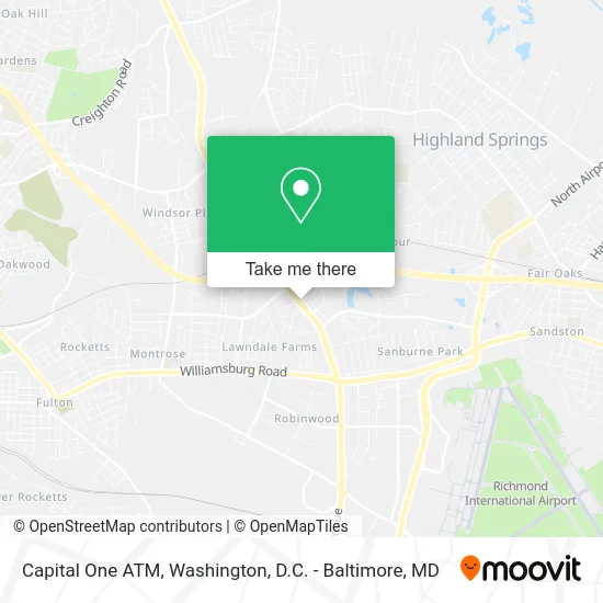 Capital One ATM map
