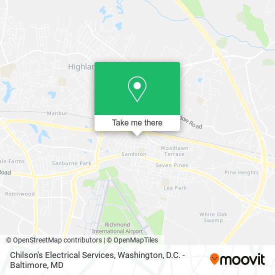 Chilson's Electrical Services map