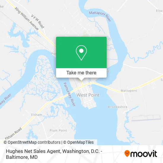 Hughes Net Sales Agent map