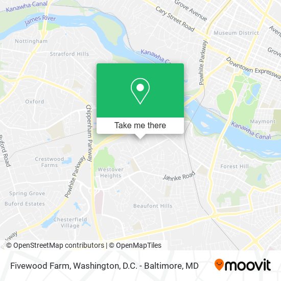 Fivewood Farm map