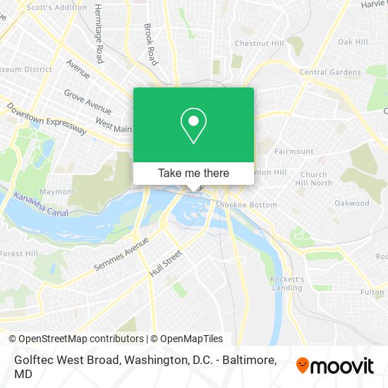 Mapa de Golftec West Broad