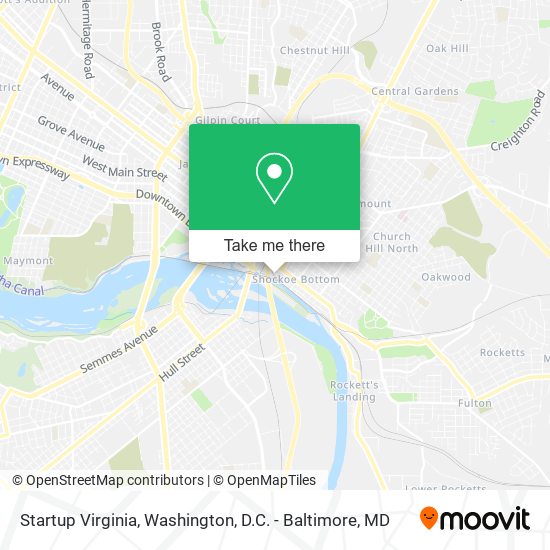 Mapa de Startup Virginia