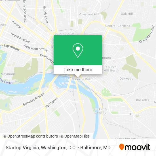 Startup Virginia map