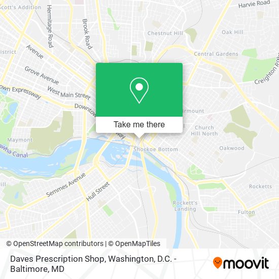 Daves Prescription Shop map