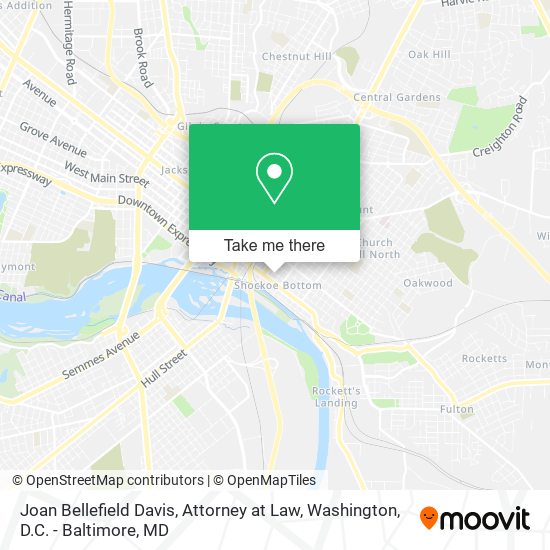 Joan Bellefield Davis, Attorney at Law map