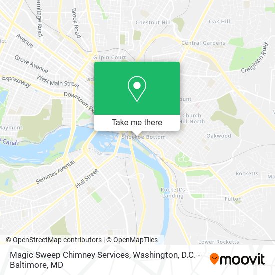 Mapa de Magic Sweep Chimney Services