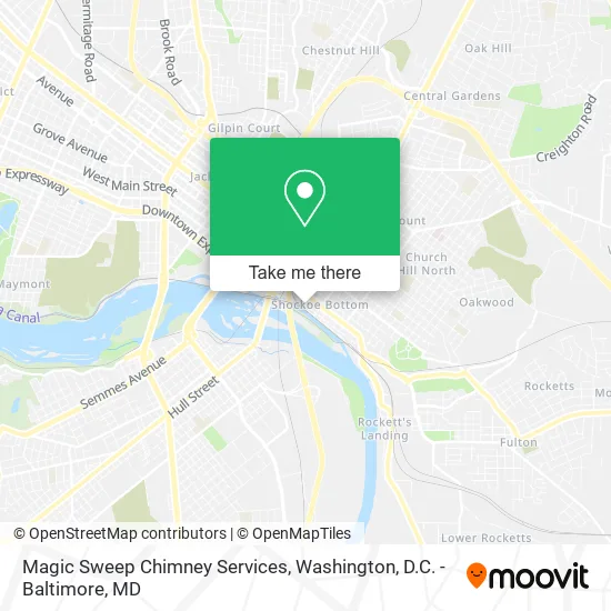 Magic Sweep Chimney Services map