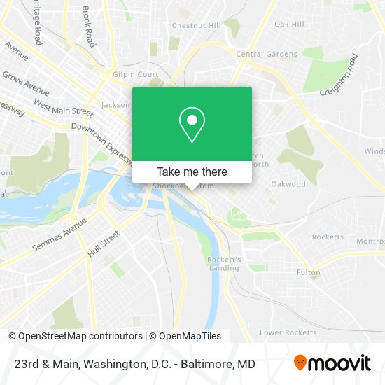 23rd & Main map