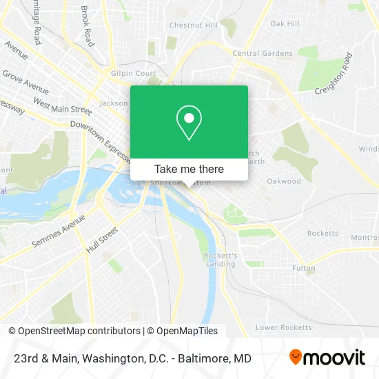 23rd & Main map