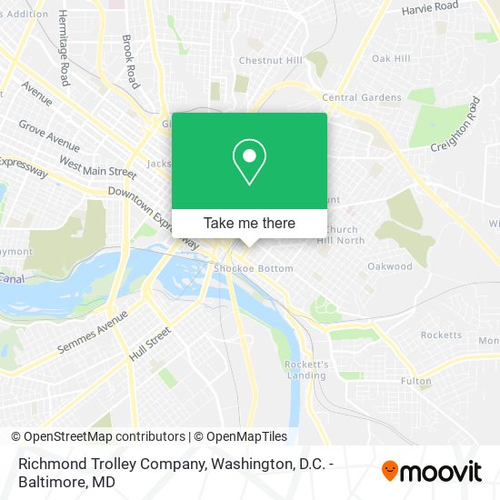 Richmond Trolley Company map