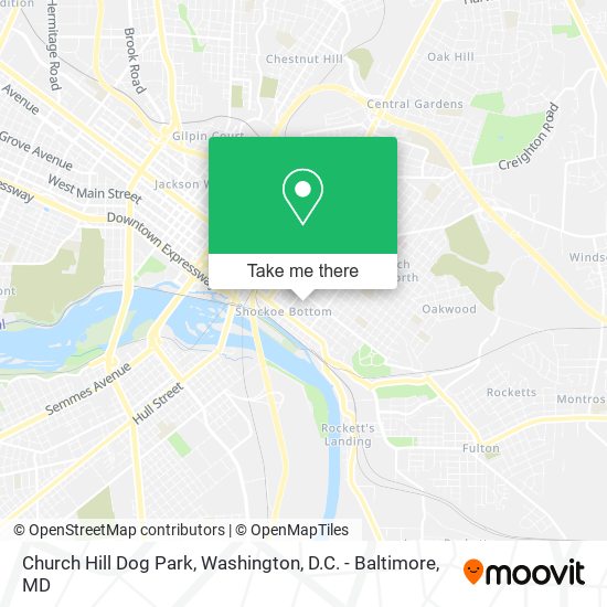 Mapa de Church Hill Dog Park