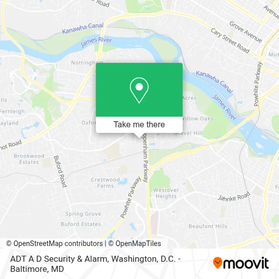 ADT A D Security & Alarm map