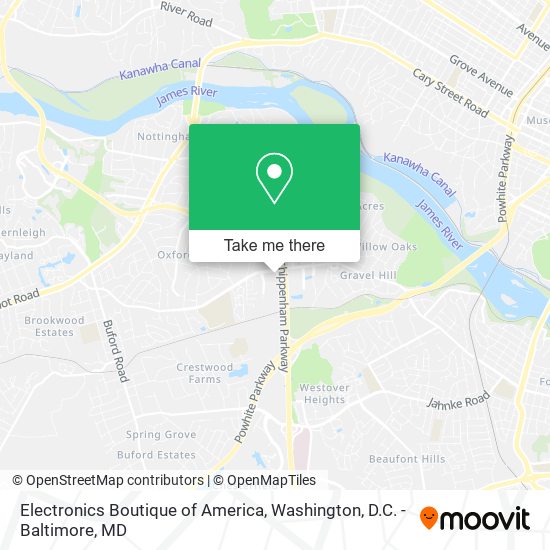 Mapa de Electronics Boutique of America
