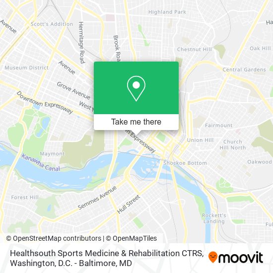 Healthsouth Sports Medicine & Rehabilitation CTRS map