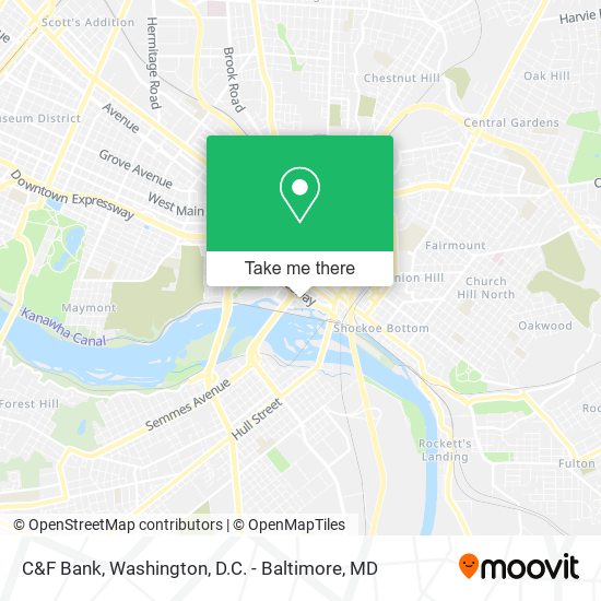 C&F Bank map