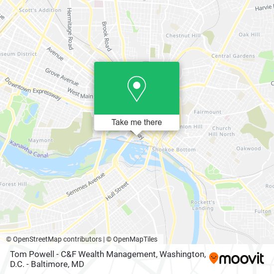 Mapa de Tom Powell - C&F Wealth Management