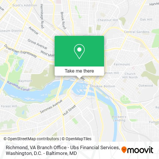Richmond, VA Branch Office - Ubs Financial Services map