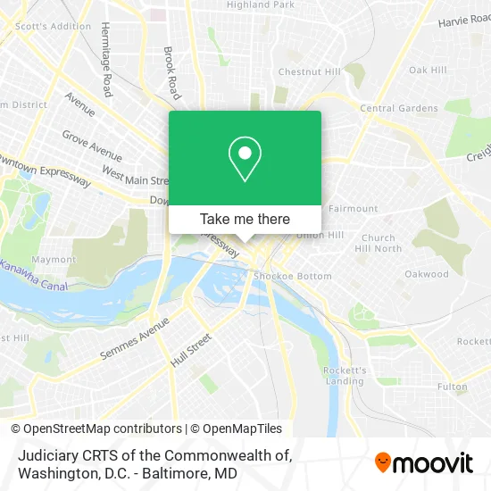Mapa de Judiciary CRTS of the Commonwealth of