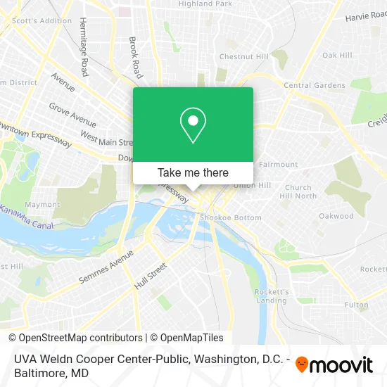 UVA Weldn Cooper Center-Public map