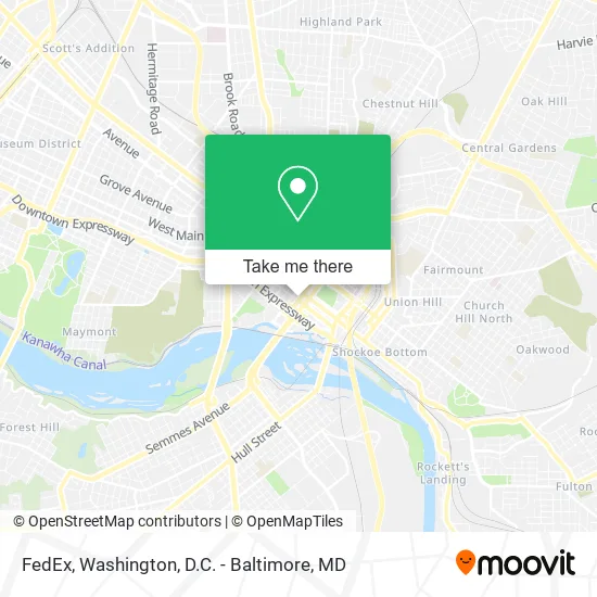 Mapa de FedEx