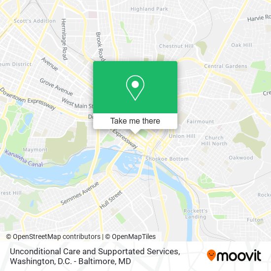 Unconditional Care and Supportated Services map