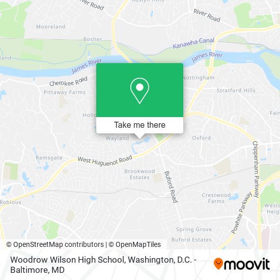 Woodrow Wilson High School map