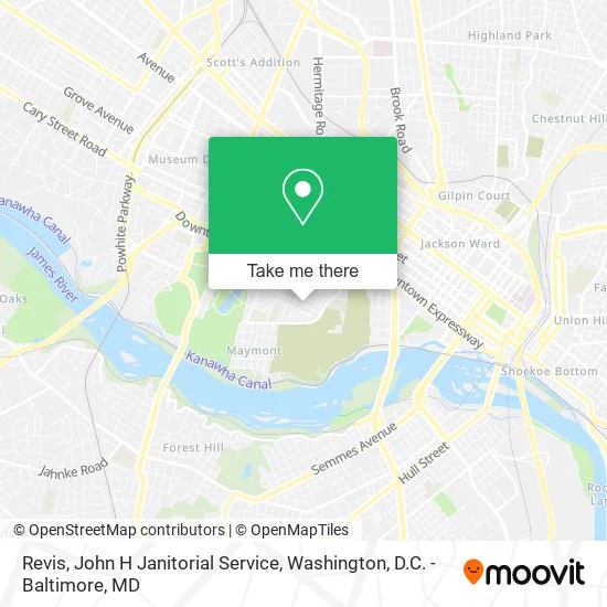 Revis, John H Janitorial Service map