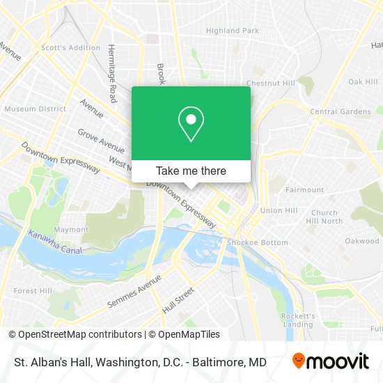 St. Alban's Hall map