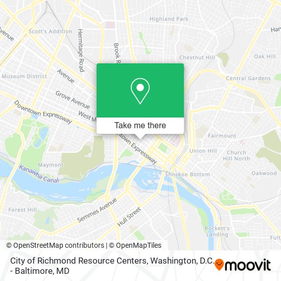 City of Richmond Resource Centers map