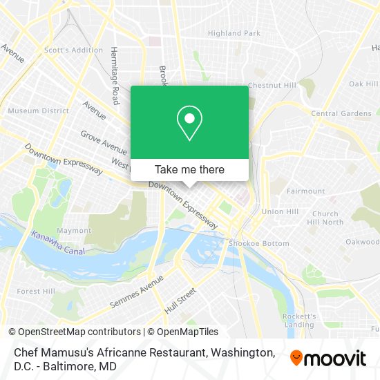 Mapa de Chef Mamusu's Africanne Restaurant