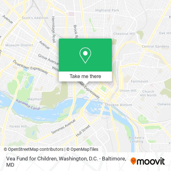 Mapa de Vea Fund for Children