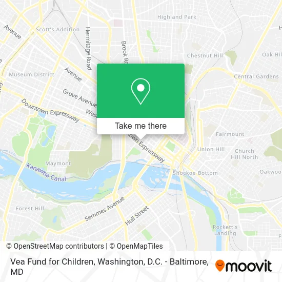 Vea Fund for Children map