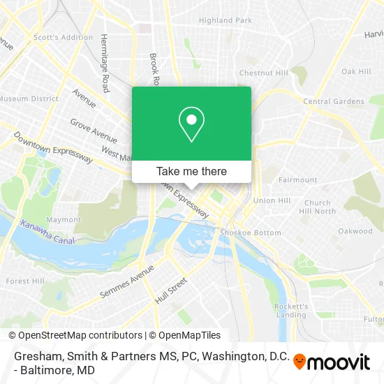 Mapa de Gresham, Smith & Partners MS, PC