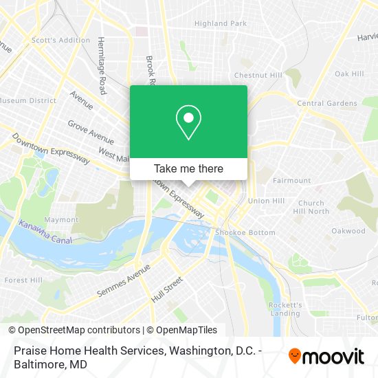 Praise Home Health Services map