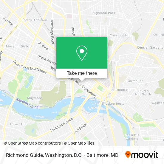 Richmond Guide map