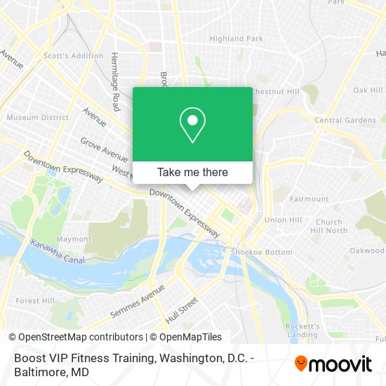 Boost VIP Fitness Training map
