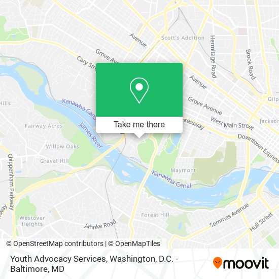 Youth Advocacy Services map