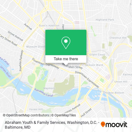 Mapa de Abraham Youth & Family Services