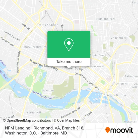 NFM Lending - Richmond, VA, Branch 318 map