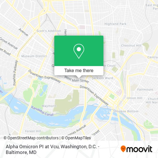 Alpha Omicron PI at Vcu map
