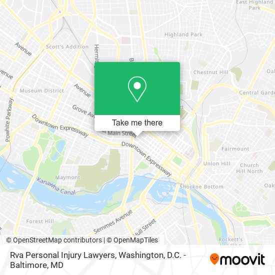 Rva Personal Injury Lawyers map